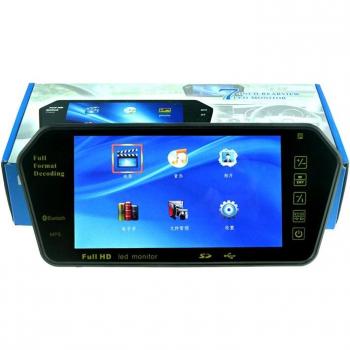 Achteruitkijkspiegel Monitor 7 Inch met Bluetooth en MP5/MP4