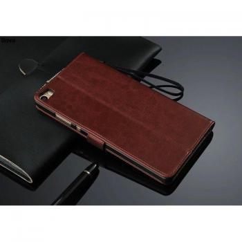 Capa Elegante Piel Sintética con Billetera y Tapa TPU