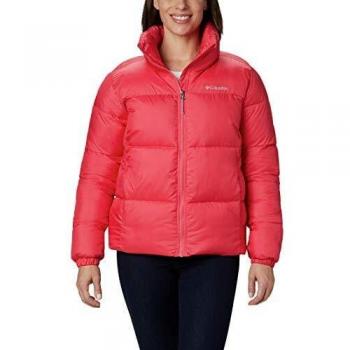 Columbia Puffect Jacket in Bright Geranium – Large