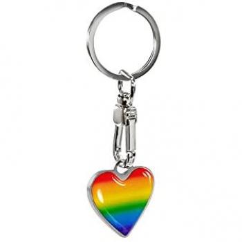 Llavero Arco Iris Corazón de Acero AVISA