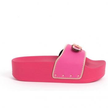 Mule compensée rose Pescura Moon Wedge Femme SCHOLL