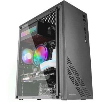 Mars Gaming MC100 Caja PC ATX Ventilador 90mm FRGB Convect-Cool Negro