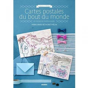 Cartes postales du bout du monde en broderie traditionnelle