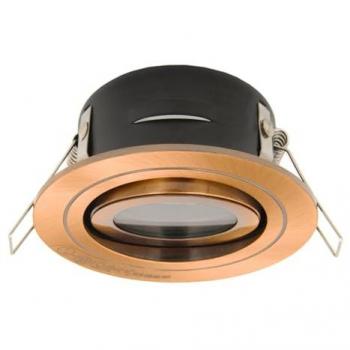 Netlighting CALI Round Tiltable Recessed Downlight Brushed Copper IP44