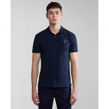 Napapijri Poloshirt Elbas NP0A4GB4 Dunkelblau Regular Fit S male