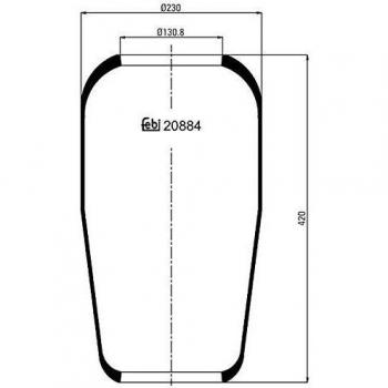 Soufflet à air FEBI BILSTEIN 20884