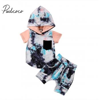 Toddler Boys' Summer Graffiti Stars Hoodie and Pants Set (6M-4T)