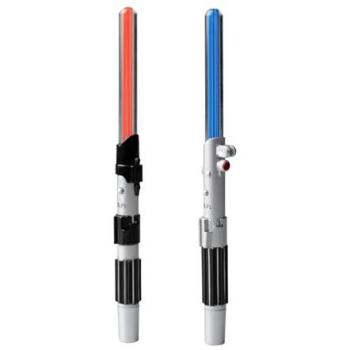 Set de 2 bolígrafos sables de luz Star Wars Luke Skywalker y Darth Vader Erik negro