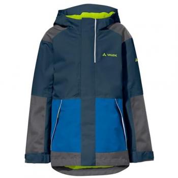 Vaude Wasserdichte robuste Kinderjacke. Farbe: Blau / Größe: 134