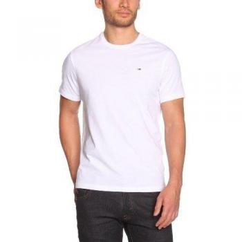 Tommy Hilfiger Hanson Cn Tee S/S Kir - Camiseta para hombre, Bianco