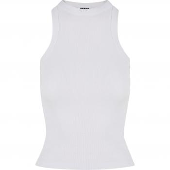 Top Urban Classics pentru femei, Racer Back Rib, alb
