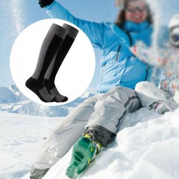 Calcetines de Senderismo de Lana Artificial para Mujeres