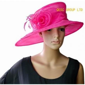 Chapeau Mariage Couture Organza Large Bord