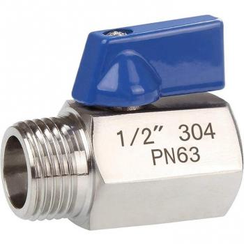 1/2 Inch 304 Stainless Steel Mini Ball Valve Female and Male NPT