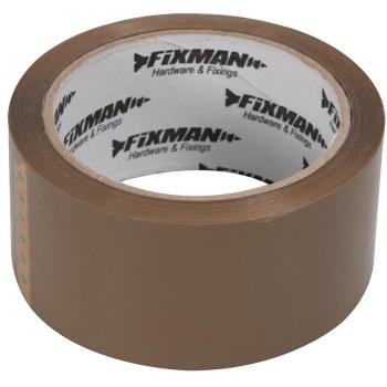 Nastro adesivo marrone da imballaggio FIXMAN 190368, 48 mm x 66 m