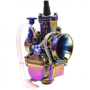 PWK Carburetor Set with Adapter and Air Filter for 75-250cc Motorcycle Engines (21-34mm, 2 Stroke/4 Stroke)