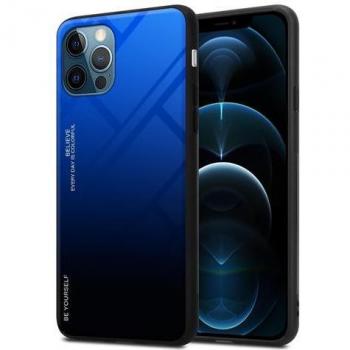 Cadorabo TPU-Glascover 2‑Farben für iPhone 13 Pro – Schwarze Variante