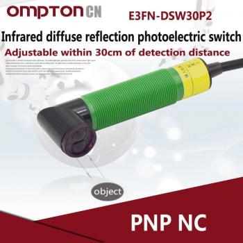 Interrupteur photoélectrique infrarouge PNP NC E3FN-DSW30P2