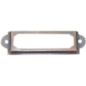 50 Pack File Drawer Card Tag Holders with Metal Frame