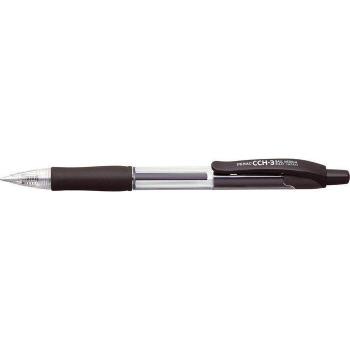 Pencilul PENAC CCH‑3 Transparent – Mecanism 0.7 mm, Rubber Grip, Scriere Neagră
