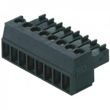 Borne Weidmüller Hembra para PCB 2 Vías Paso 3.81mm Negro