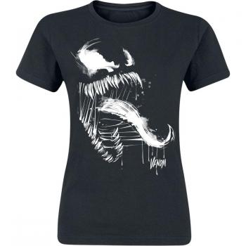 Venom Splatter Camiseta Negra Spider-Man Mujer S/XXL