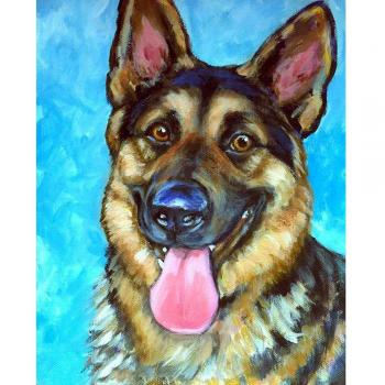 Diamant Stickerei „Schäferhund“ DIY Heimdekoration