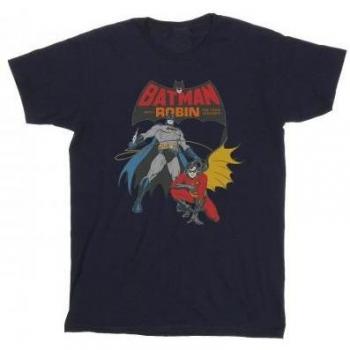 DC Comics Meisjes Batman en Robin katoenen T-shirt 5-6 jaar wit