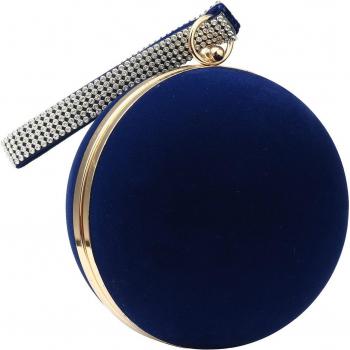 Round Rose Gold Party Handbag