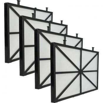 Pack 4 Filtres – Aspirateur Delfin M500 – Nettoyeur Piscine – Coussinets Dimensionnés (26,5 × 15,8 × 1,1 cm)
