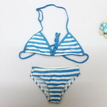 Cute Naval Stripe Two-Piece Swimwear