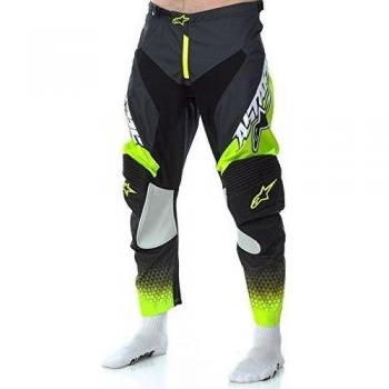 Pantalón Mx Alpinestars 2017 Racer Supermatic Florescent-Amarillo-Gris