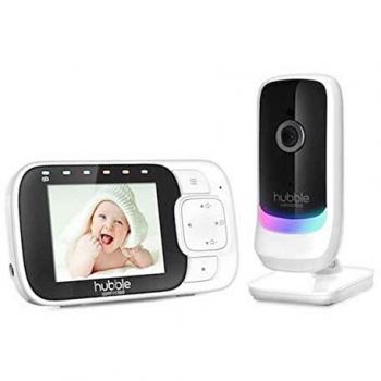 Hubble Nursery View Glow 2.8 Video Baby Monitor White