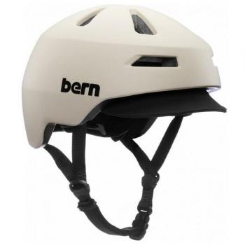 Casco bern brentwood 2 0 beige opaco con visiera