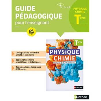 Physique Chimie Terminale - Livre Professeur 2020 (SIRIUS)