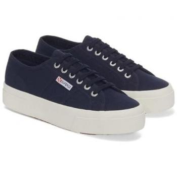 Superga 2740 Platform Cotton Women's Trainers - Navy