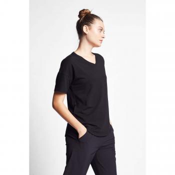 T-shirt a maniche corte per donne 24S-2215-24B XS nero