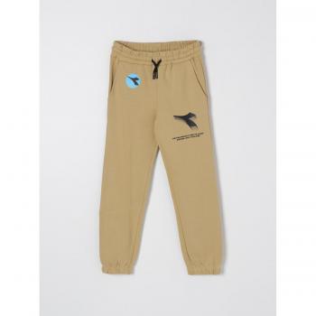 Pantaloni sportivi Diadora beige con logo Taglia 14
