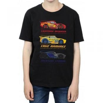 Cars jongens racerprofiel T-shirt marineblauw 3-4 jaar