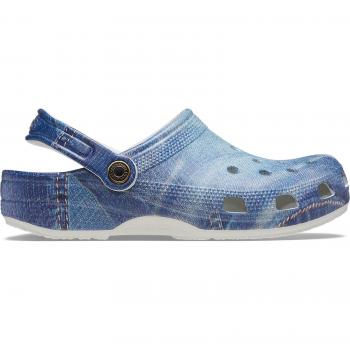 Crocs - Zuecos unisex Classic Denim Clog