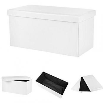 Aufbewahrungstruhe 75 x 37 x 37 cm, Sitzbank mit Stauraum - Melko