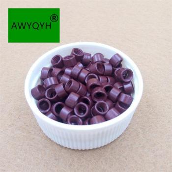 Micro-liens pour extensions de cheveux 1000 pièces 4.5mm bordeaux 15 #