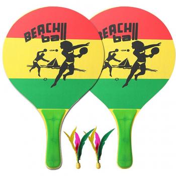 7MM Beach Badminton Racket Set with 2 Balls