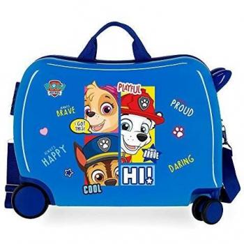 Maleta correpasillos Patrulla Canina Be Happy azul