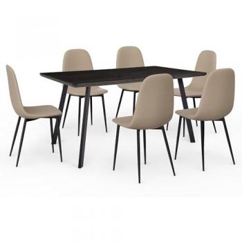 6 Seater Dining Table and Chairs Set