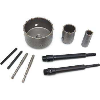 HBM 9 pièces scies cloches TCT, ensemble de perçage, 30 - 50 - 110 mm, avec prise SDS