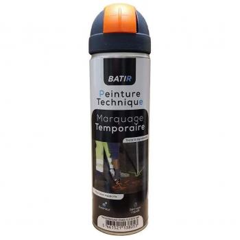 Aérosol de marquage 500ml orange fluo