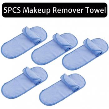 5Pcs Reusable Makeup Removal Cloths