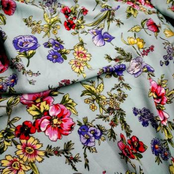 Tissu d'été en mousseline de soie