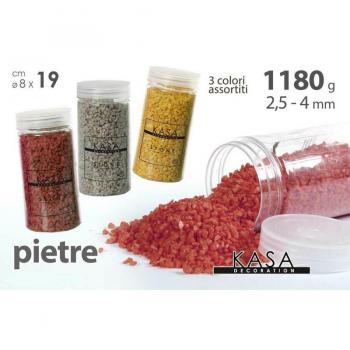 Pietre Decorative Colorate per Vasi e Piante - Renella 1180gr 2,5-4mm